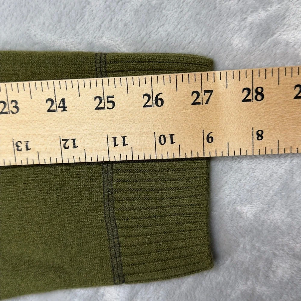 Aeropostale Sweater Mens XL Green Crew Neck Raglan Sleeve Solid Knit Pullover